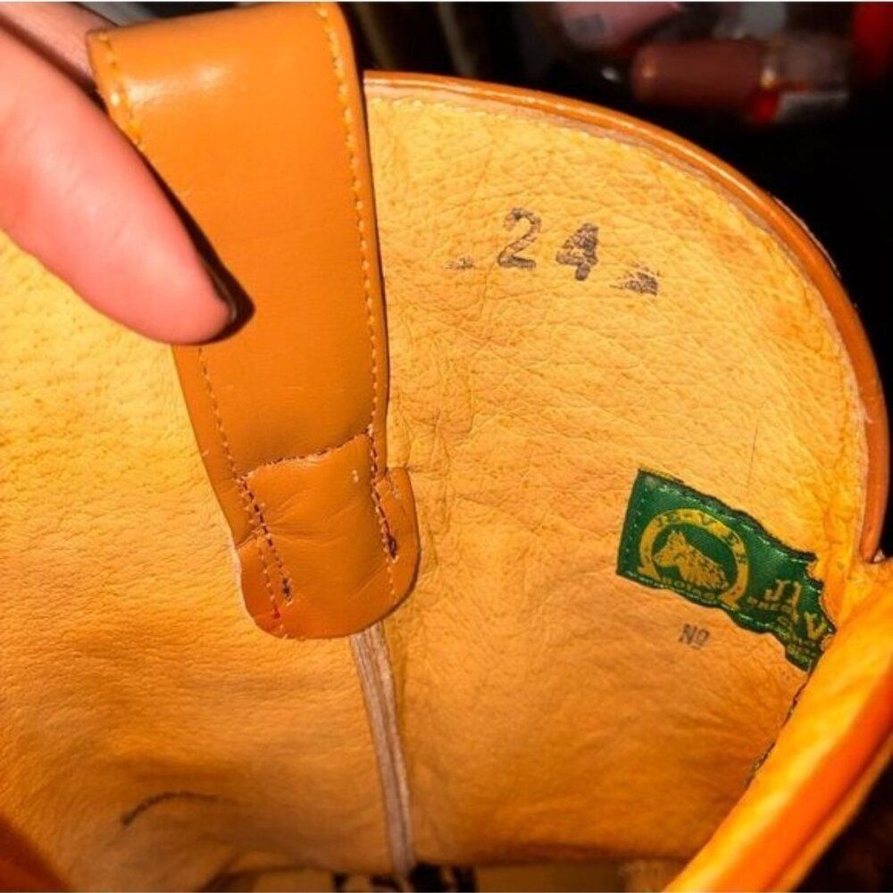 Eel Burnt Orange Cowboy Boots - Picture 6 of 6